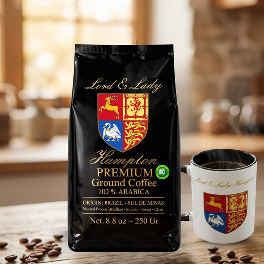 Lord & Lady Hampton 100% Arabica Ground Coffee Organic
